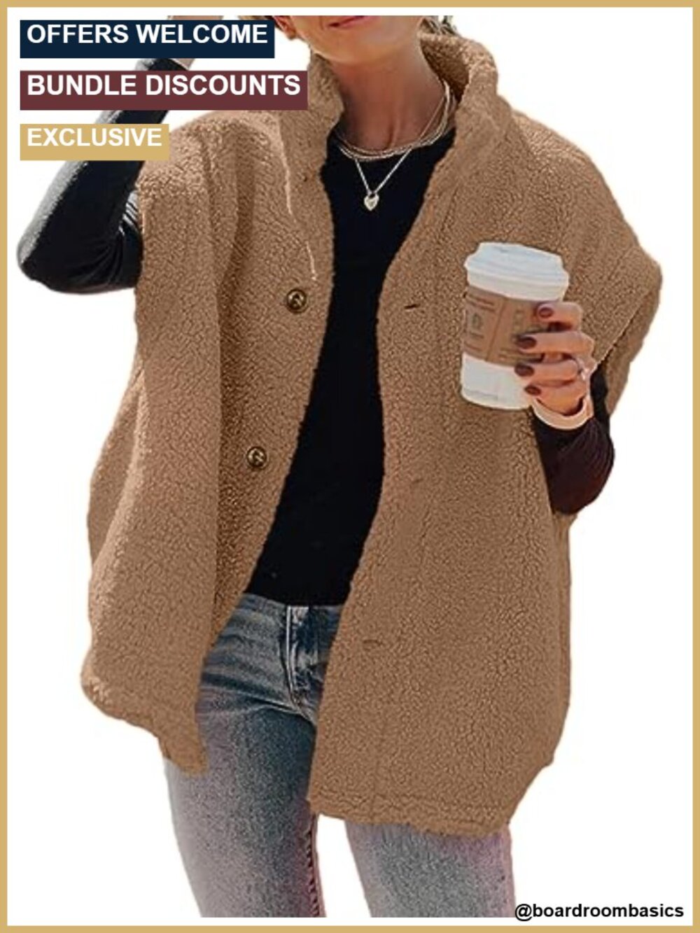 Fuzzy Fleece Vest Oversized Casual Warm Sherpa Vests Jacket